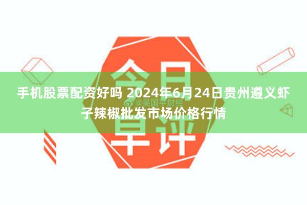 手机股票配资好吗 2024年6月24日贵州遵义虾子辣椒批发市场价格行情