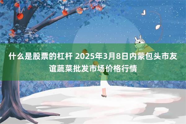 什么是股票的杠杆 2025年3月8日内蒙包头市友谊蔬菜批发市场价格行情